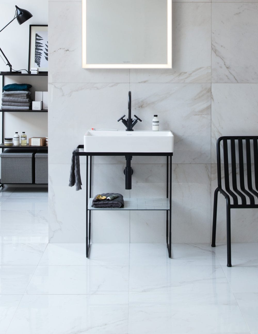 Duravit Durasquare handfat benstallaning Svart
