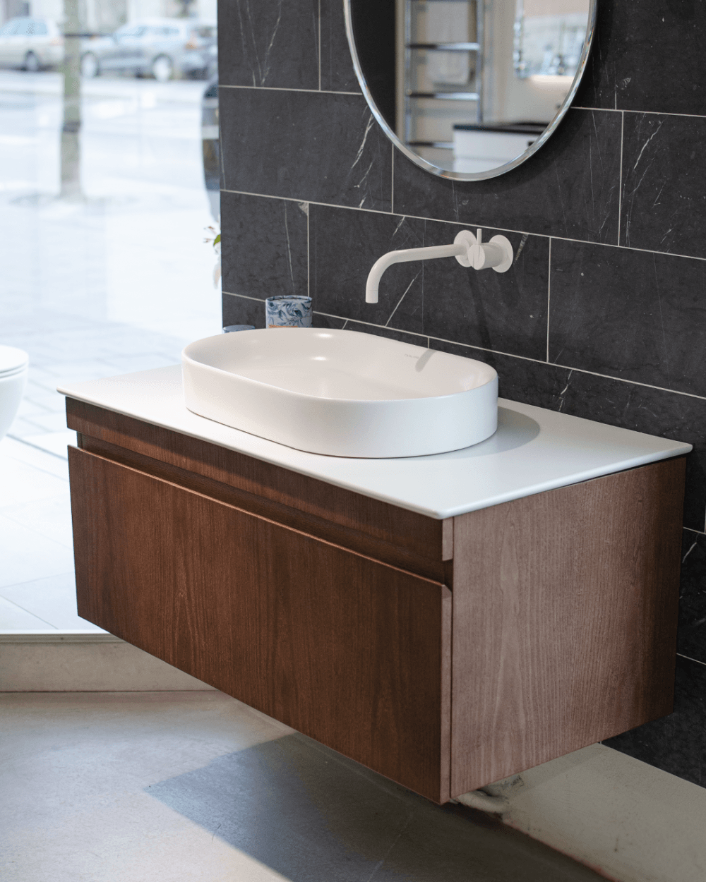 Badrumsspecialisten kommod catalano horizon vit matt badrumsinredning